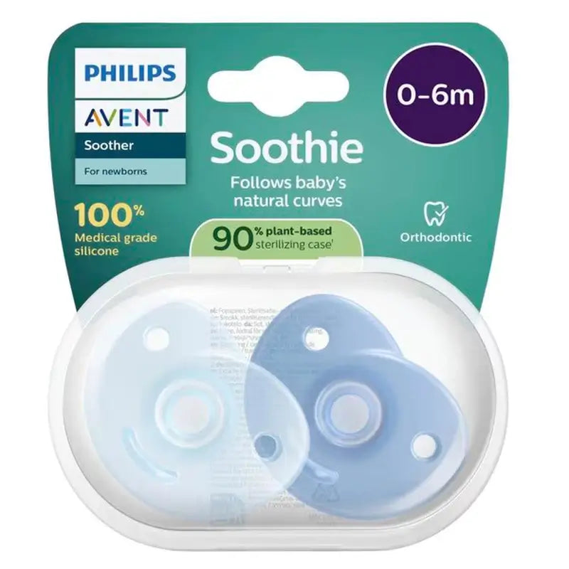 Philips Avent Soothie -rauhoittava 2 tuttia 0–6 kk pojalle