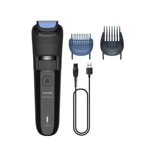 Philipsin partatrimmeri 3000-sarja – partanhoito pyöristetyillä terillä beard Trimmer 