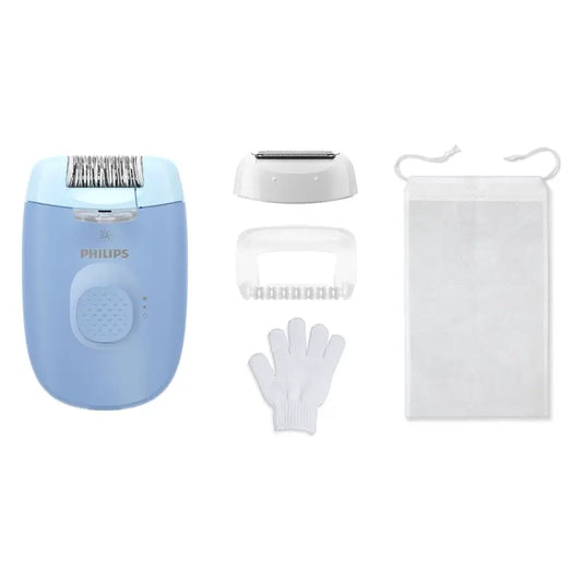 Philips Epilator Series 4000 -karvanpoistolaite, johdollinen, sininen 