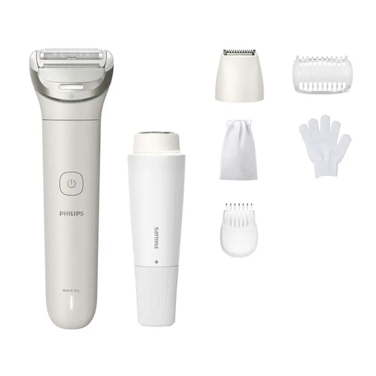 Philips Lady Shaver Series 8000 langaton Wet & Dry -parranajokone, valkoinen 