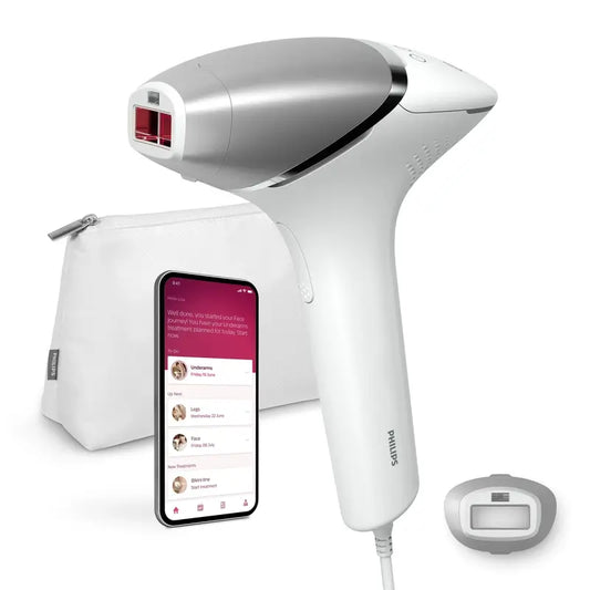 Philips Lumea IPL 8000 Prestige -karvanpoistolaitteet, joissa on SenseIQ-tekniikka
