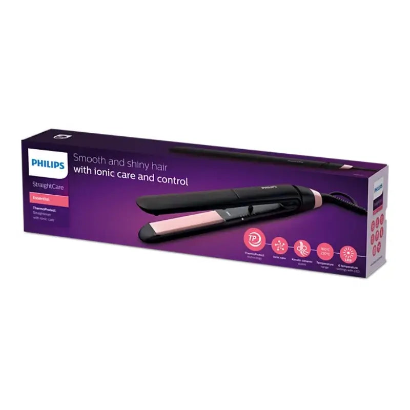 Philips Straightcare Essential Thermoprotect Le -hiusten suoristin, LED-valolla, 6 asetusta