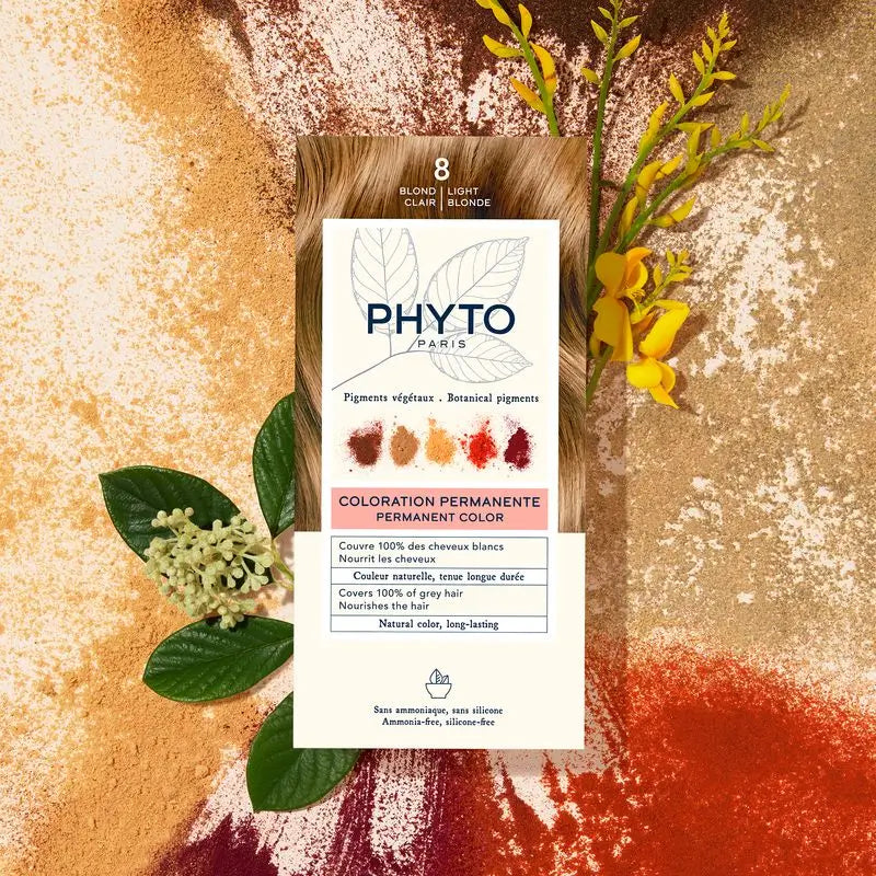 Phyto Color 8 Pysyvä hiusväri, vaalea vaalea sävy