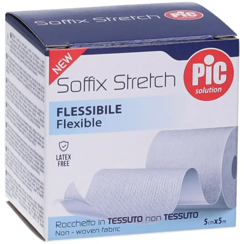 Pic Soffix Stretch TNT -laastari, joustava, 10 cm x 5 m