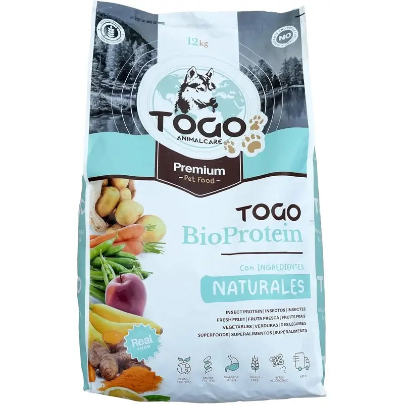 Togo Veggie Natural -viljaton kuivaruoka koirille, 12 kg