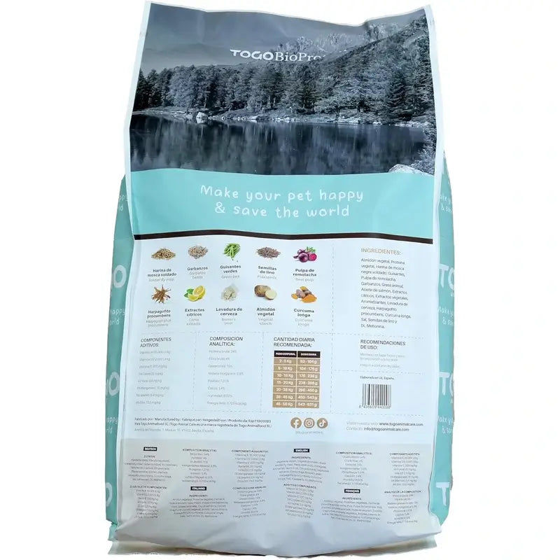 Togo Veggie Natural -viljaton kuivaruoka koirille, 12 kg