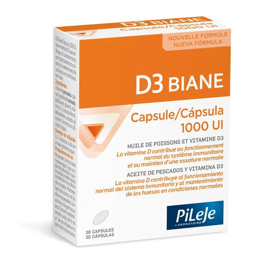 Pileje D3 Biane 1000 IU 30 kapselia