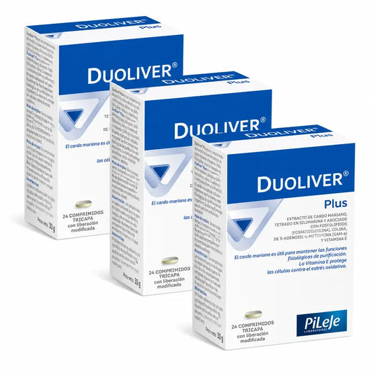 Pileje Duoliver Plus -pakkaus, 3 x 24 tablettia