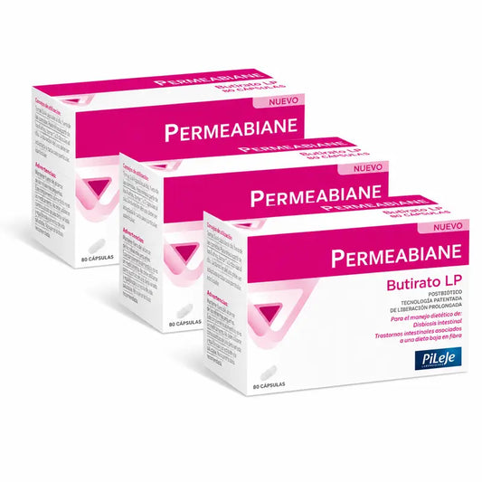 Pileje Permeabiane Butirato Lp -pakkaus, 3 x 60 kapselia