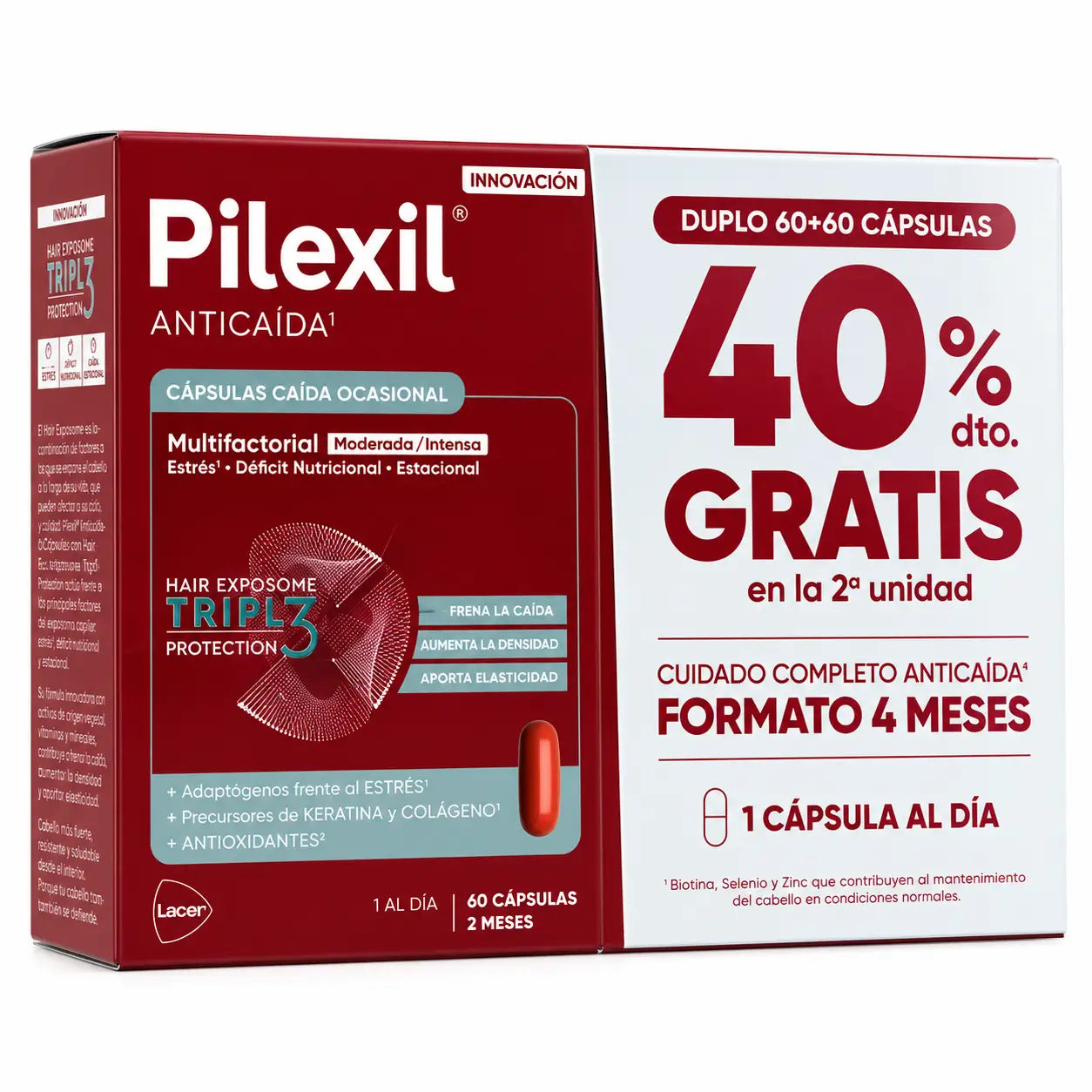 Pilexil hiustenlähtöä ehkäisevät kapselit, 120 kapselia