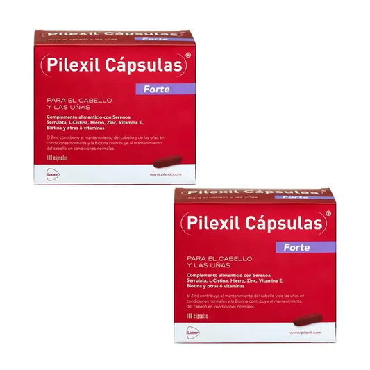 Pilexil Forte -kapselit, 2 x 100 kapselin pakkaus