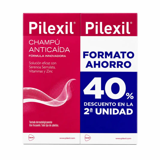 Pilexil Duplo hiustenlähtöä ehkäisevä shampoo 500 ml, toinen kappale 40 % alennuksella
