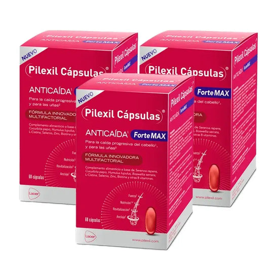Pilexil Forte Max, 3 x 60 kapselin pakkaus