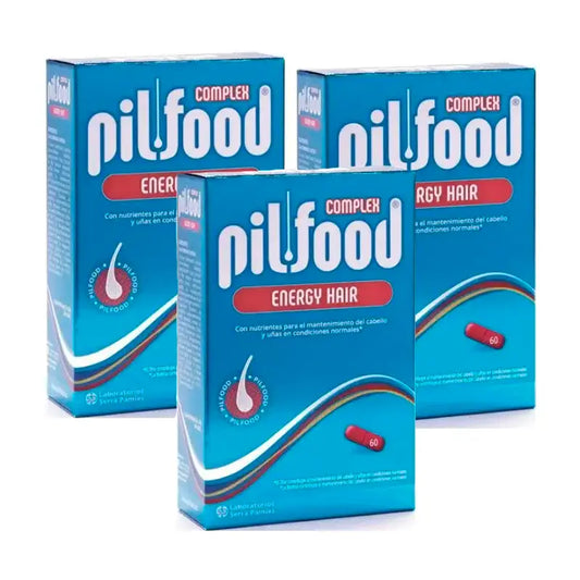 Pilfood Complex – ravintoaineita hiuksille ja kynsille, pakkaus 3 x 60 tablettia