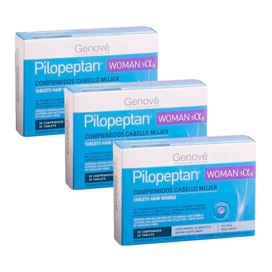 Pilopeptan Woman -hiustenhoito naisille, pakkaus 3 x 30 tablettia