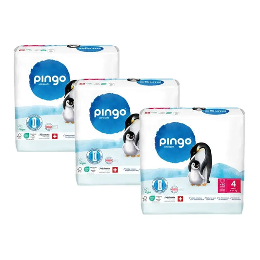 Pingo-ekologiset vaipat, koko 4 (8–14 kg), 3 x 40 kpl