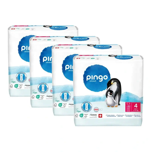 Pingo-ekologiset vaipat, koko 4 (8–14 kg), 4 x 40 kpl