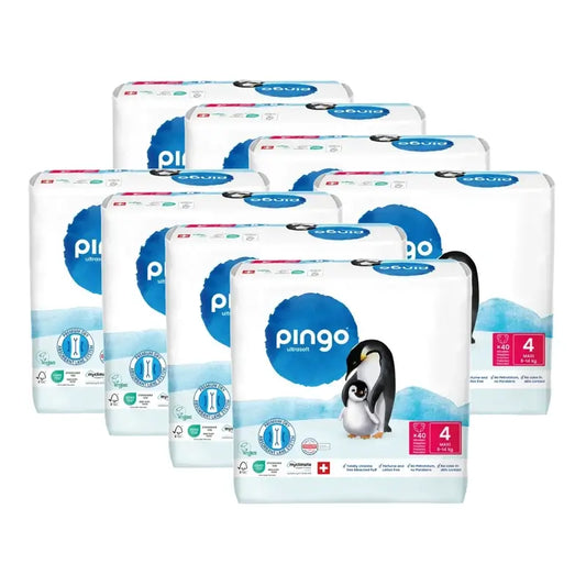 Pingo-ekologiset vaipat, koko 4 (8–14 kg), 8 x 40 kpl