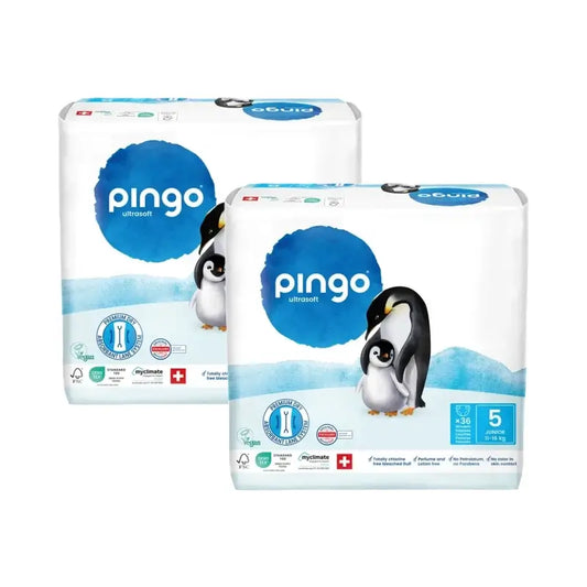 Pingo-ekologiset vaipat, koko 5 (11–16 kg), 2 x 36 kpl