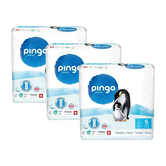 Pingo-ekologiset vaipat, koko 5 (11–16 kg), 3 x 36 kpl