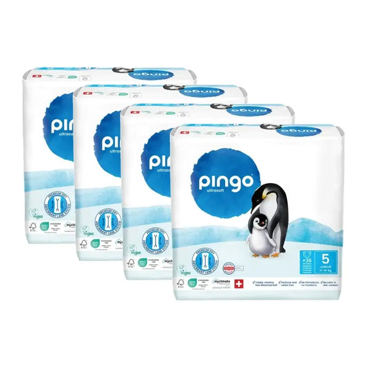 Pingo-ekologiset vaipat, koko 5 (11–16 kg), 4 x 36 kpl