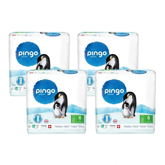 Pingo-ekologiset vaipat, koko 6 (13–18 kg), 4 x 32 kpl