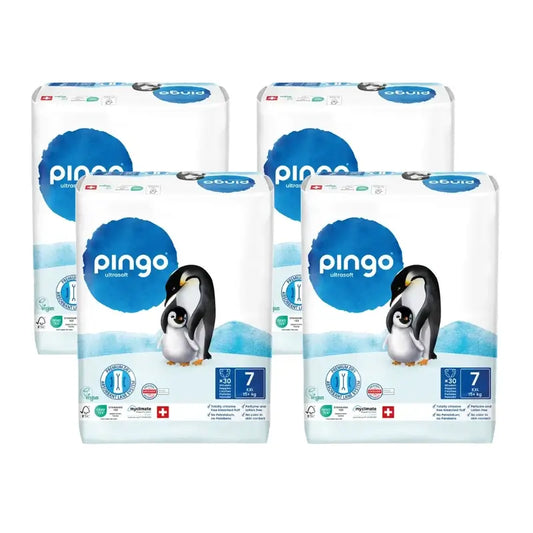 Pingo-ekologiset vaipat, koko 7 (+15 kg), 4 x 30 kpl