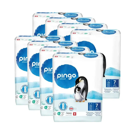 Pingo-ekologiset vaipat, koko 7 (+15 kg), 8 x 30 kpl