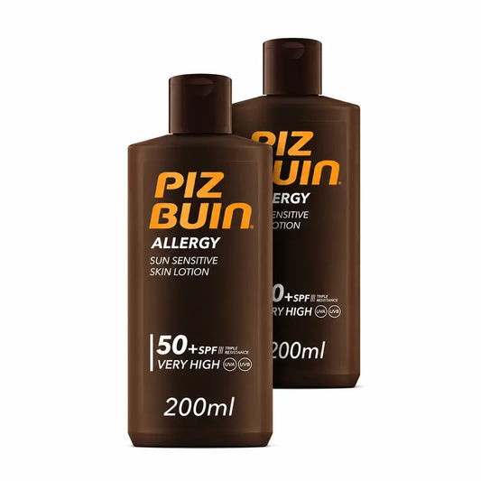 Piz Buin Allergy vartalolle tarkoitettu aurinkovoide SPF50, 2 x 200 ml:n pakkaus