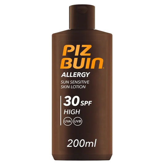 Piz Buin Allergy Protector vartalolle tarkoitettu aurinkovoide SPF 30  herkälle iholle, vartalovoide, UVA/UVB-suojaus, 200 ml
