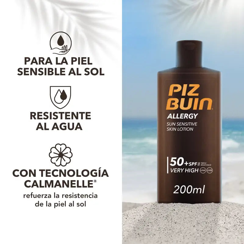 Piz Buin Allergy vartalolle tarkoitettu aurinkovoide SPF50, 200 ml