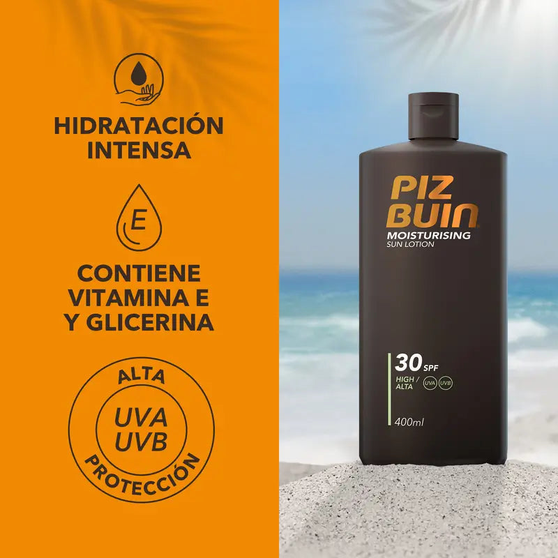 Piz Buin erittäin kosteuttava vartalovoide SPF30, 400 ml