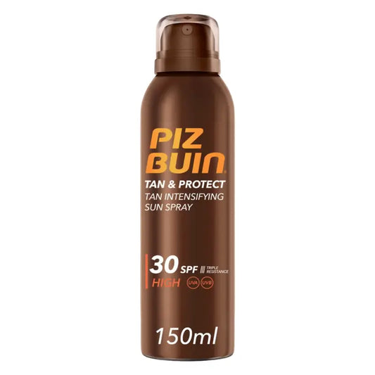 Piz Buin Tan & Protect -aurinkosuojasuihke, rusketuksen tehostaja, SPF 30, 150 ml