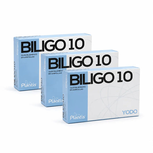 Plantis Biligo 10 – jodi (hivenaine), 20 ampullia à 2 ml, 3 kpl:n pakkaus