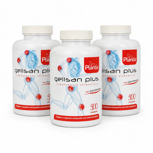Plantis Gelisan Plus hyaluronihappoa sisältävä 300 tablettia, 3 kpl:n pakkaus