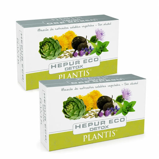 Plantis Hepur Eco Detox 20 ampullia à 10 ml, 2 kpl:n pakkaus