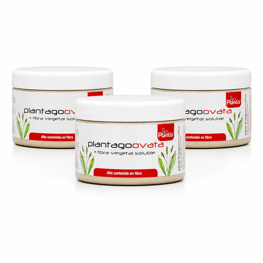 Plantis Plantago Ovata purkissa, 180 g, 3 kpl:n pakkaus