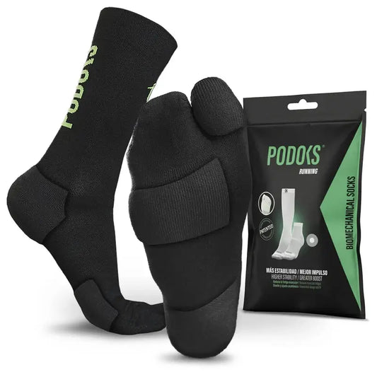 Podoks korkeavartiset juoksusukat H5, musta