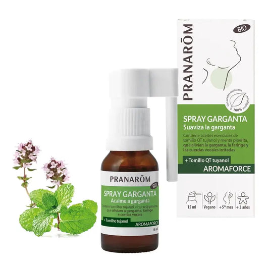 Pranarom Aromaforce Throat Spray, 15ml