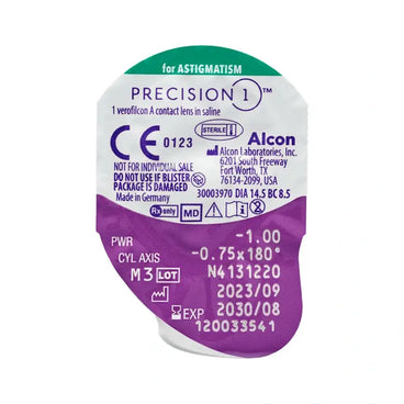 Precision1 Toriset päivittäiskäyttöiset piilolinssit, 30 kpl