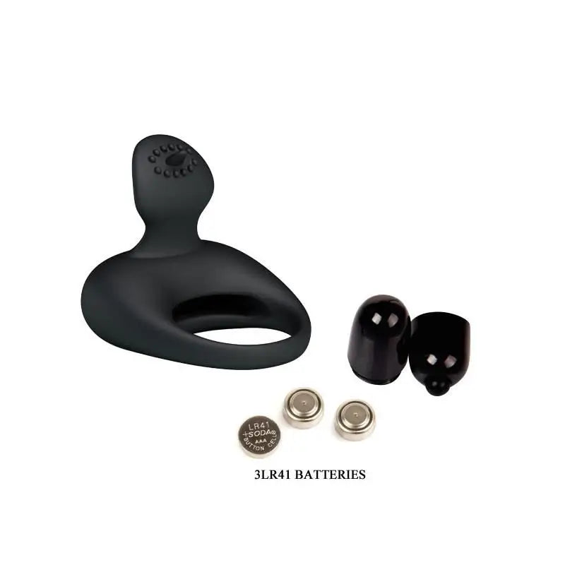 Prettylove Tonguo -vibro-sormus, musta
