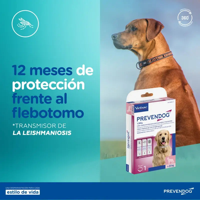 Virbac Prevendog -loislääkekahle 60 cm, 2 kpl