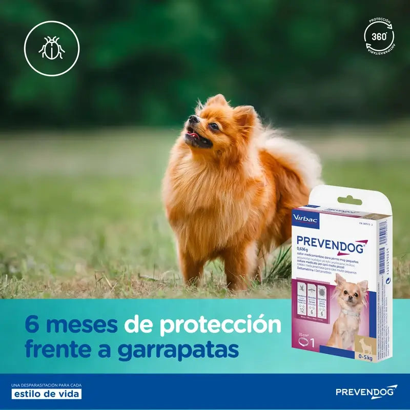 Virbac Prevendog -lois torjuntakaulapanta 75 cm, 2 kpl