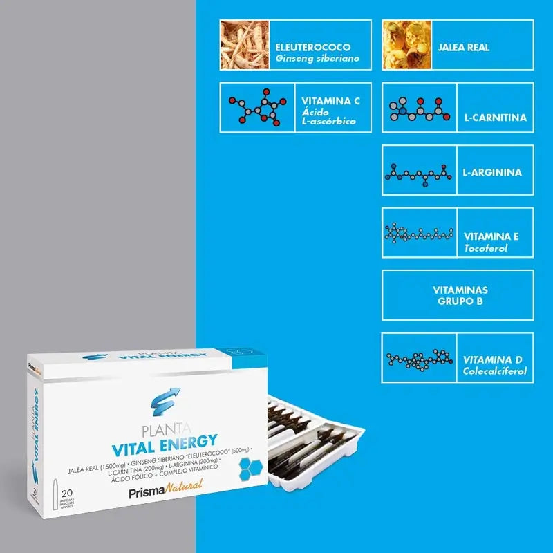 Prisma Natural Plantavital Energy 20 ampullia × 10 ml
