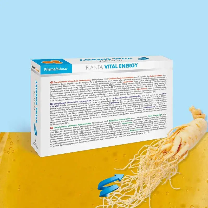 Prisma Natural Plantavital Energy 20 ampullia × 10 ml