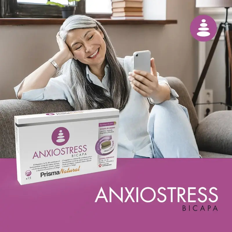 Prisma Natural Anxio-Stress Bicapa, 15 tablettia