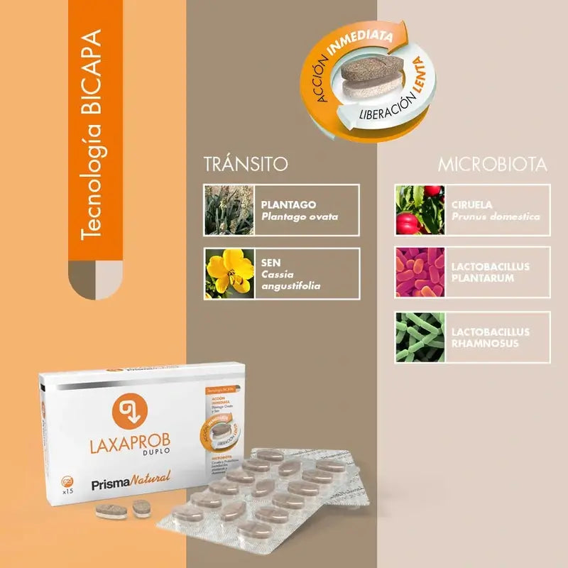 Prisma Natural  Laxaprob Bicapa, 15 tablettia