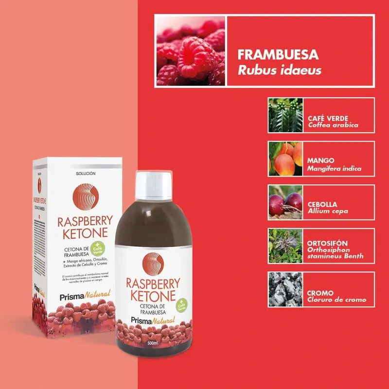 Prisma Natural Raspberry Ketone -liuos, 500 ml