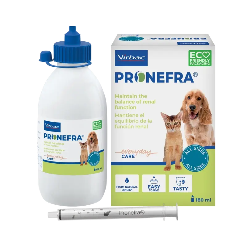 Virbac Pronefra Renal Supplement For Dogs and Cats, 180 ml