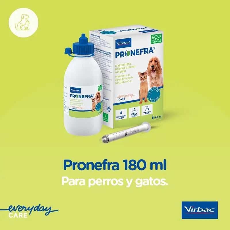 Virbac Pronefra -munuaisten ravintolisä koirille ja kissoille, 180 ml